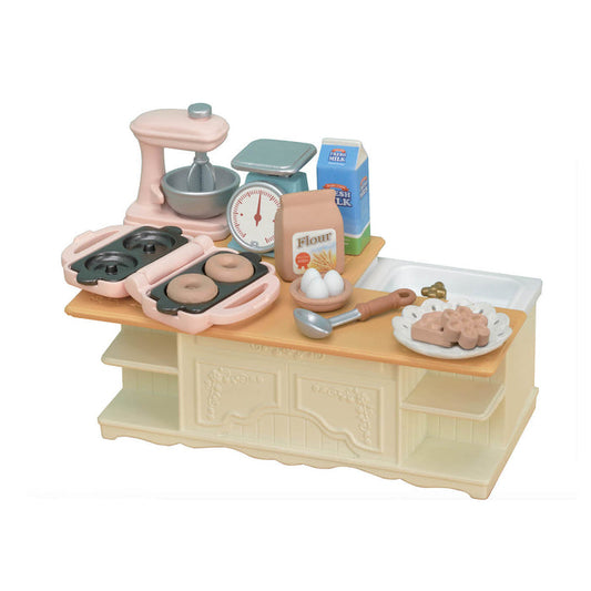 Calico Critters Kitchen Island Furniture and Accessories Set