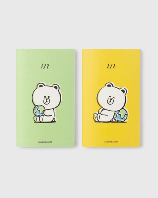 LINE FRIENDS© BROWN & Earth Half Year Planner